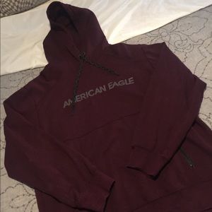 American Eagle Maroon/Red Sweatshirt